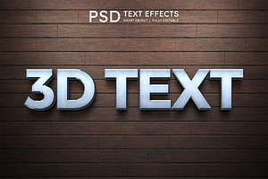 3D Text Effect Style