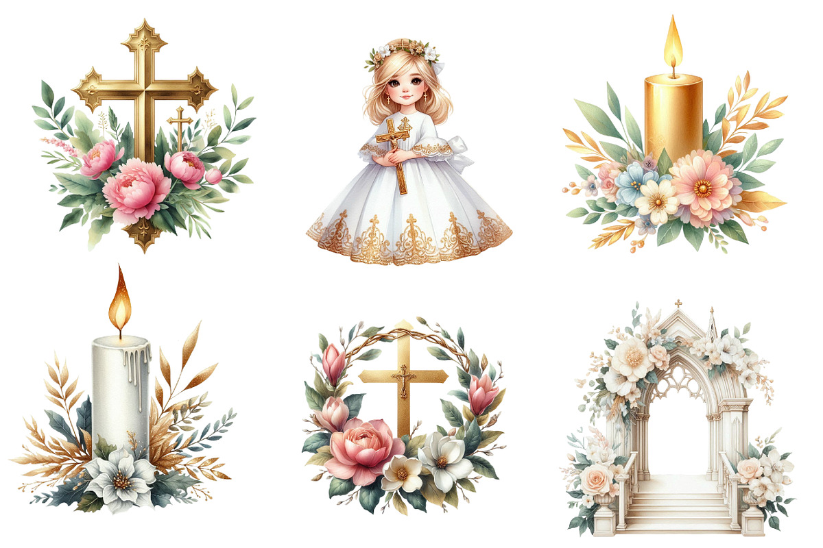 First Communion Clipart, an Illustration by CreationArt (Photo 2 of 5)