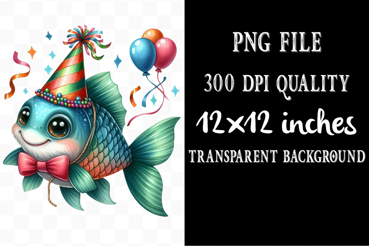 Quirky Whimsical Summer Fishes PNG, an Illustration by Designking (Photo 4 of 4)