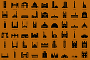 African Capital Landmarks, an Illustration by Jozsef Balazs-Hegedus (Thumbnail 1 of 4)