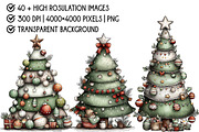 Christmas  Tree Clipart, an Illustration by Pixels.Craft (Thumbnail 4 of 6)
