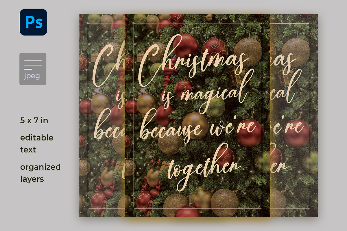 Lovely Christmas card/message, a Flyer Template by kamalrawat_gd (Photo 1 of 2)