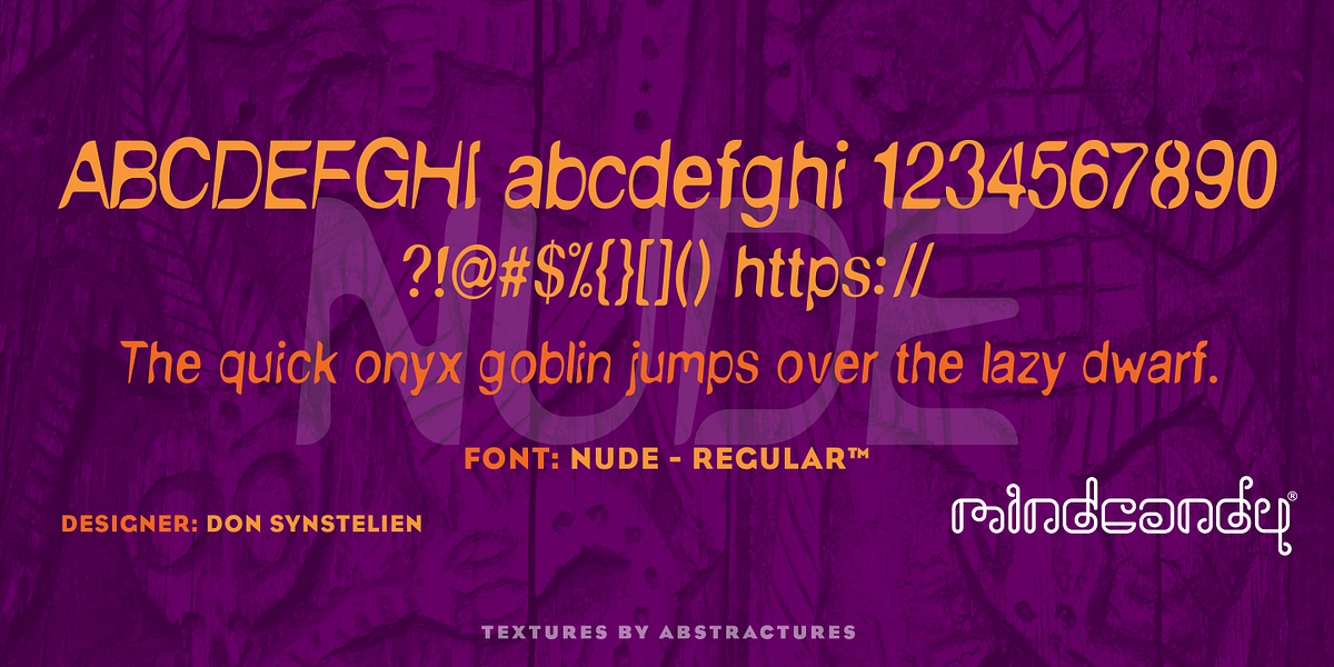 NudE™, a Font by MINDCANDY (Photo 1 of 6)