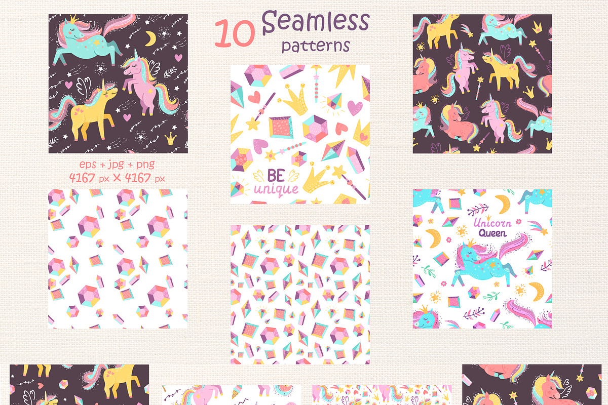 Magic unicorns, a Wallpaper Graphic by Nafanya (Photo 5 of 11)