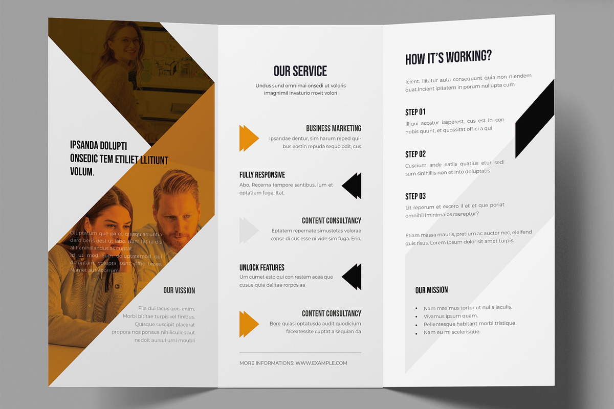 Trifold Brochure Template, a Brochure Template by ContestDesign (Photo 3 of 3)