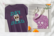 Hand Drawn Dia de los Muertos Images, a Seasonal Illustration by H&C Drawings & Designs (Thumbnail 9 of 15)