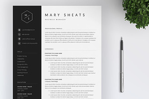 Resume Template 4 Pages CV