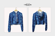 Hanging Crop Top Hoodie Mockup, a Hoody Mockup by Designertale (Thumbnail 3 of 6)