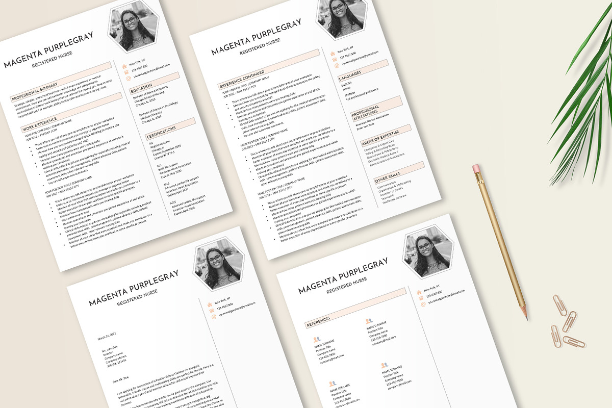 Medical Resume Template Word, a Resume Template by Stanin Studio (Photo 7 of 10)