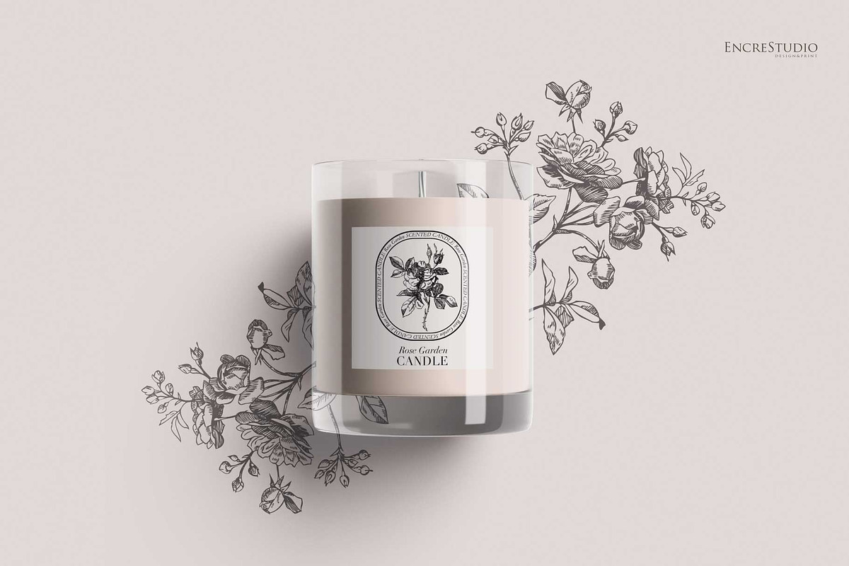 Antique Roses - Illustration Set, a Decorative Illustration by Encre Studio (Photo 5 of 5)
