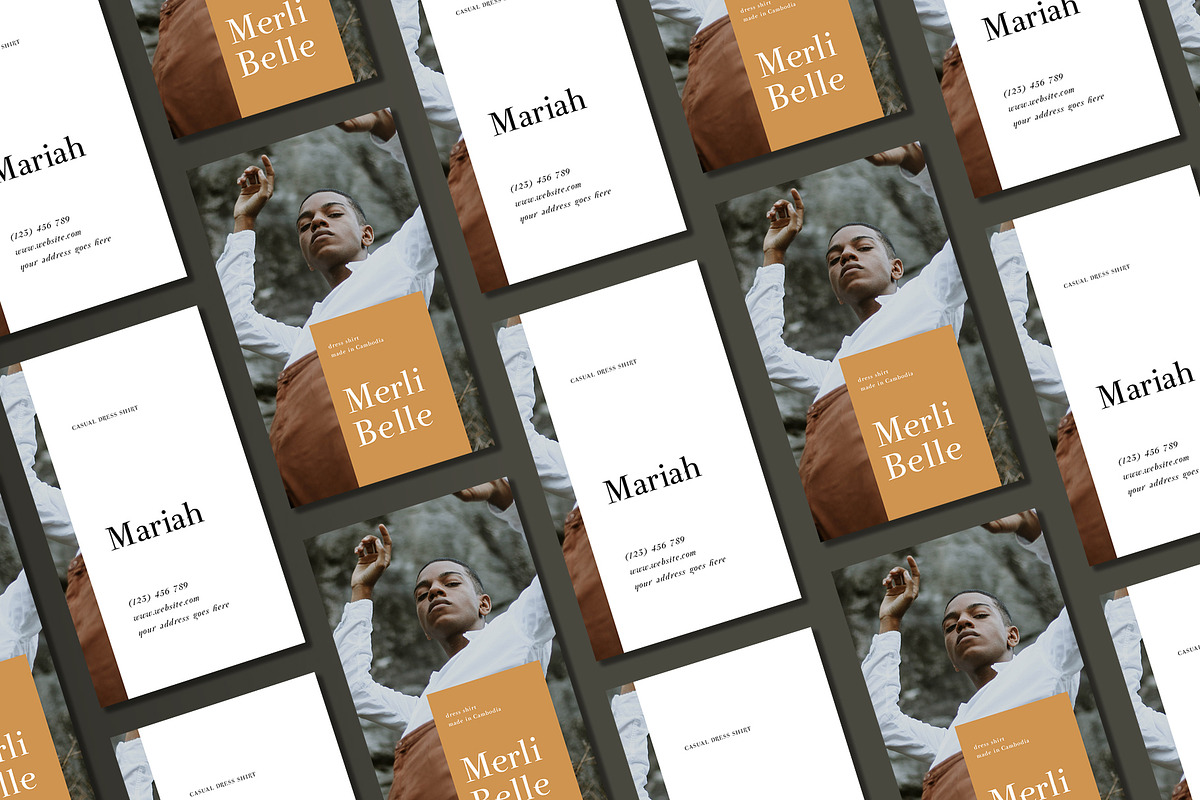 FASHION CARD NAME TEMPLATE, a Business Card Template by Meknya (Photo 2 of 4)