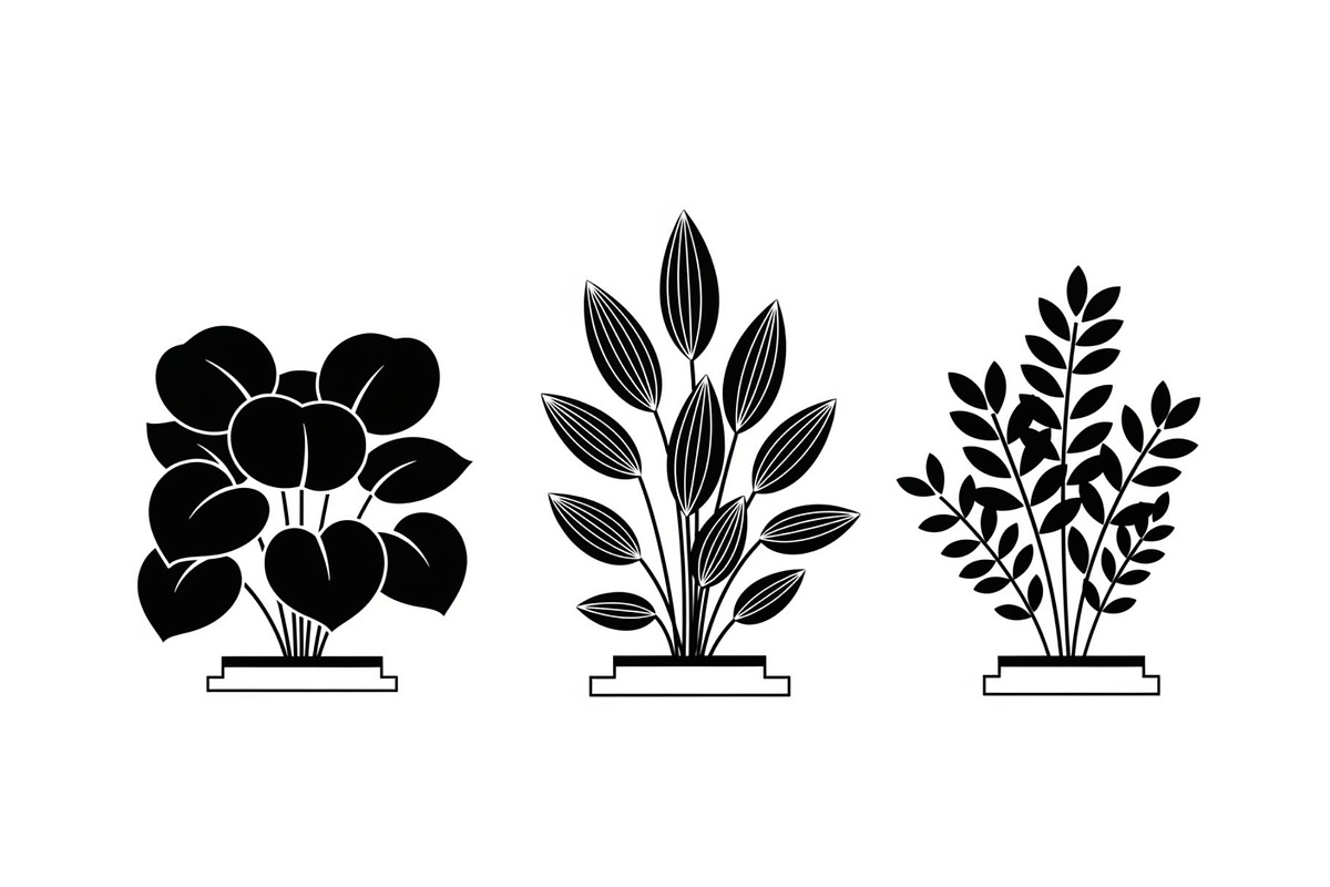 Minimal Botanical Leaf Silhouette Bu, an Illustration by Creativeshirt (Photo 29 of 51)