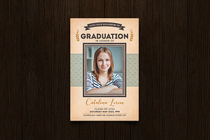 Graduation Invitation, a Print Template by DesignWorkz