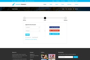 Galaxy- Travels PSD Website Template