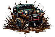 Off Road Adventure Mudding PNG Set, a Sport Illustration by DoubleTwists (Thumbnail 3 of 5)