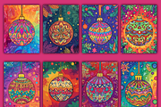 150 Christmas Ornament Coloring Page, a Decorative Illustration by Coco Bloom (Thumbnail 2 of 4)