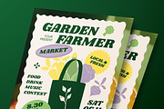 Garden Farmers Market Flyer Set, a Flyer Template by Annora Studio (Thumbnail 4 of 6)