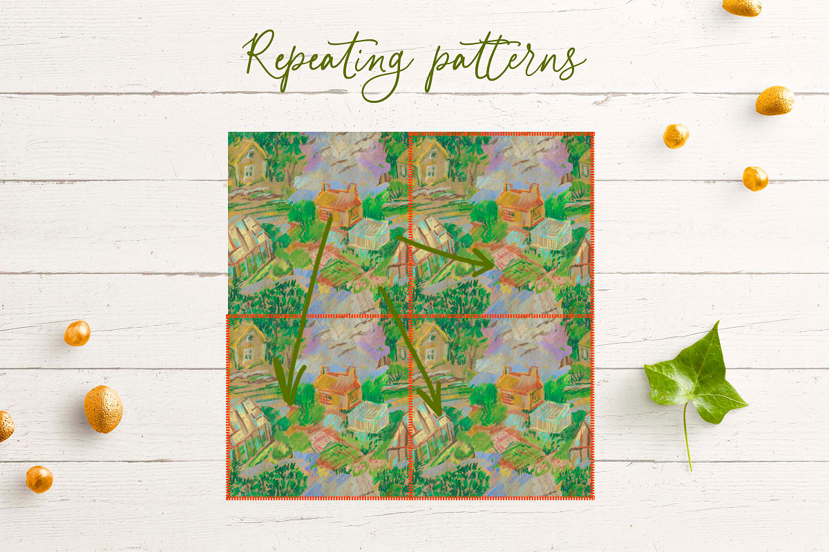 Kids Crayon Forest Seasons Seamless, a Pattern Graphic by Lucyinyourheart (Photo 8 of 10)