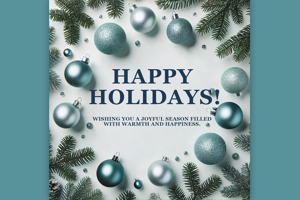 Editable Holiday Greeting Template, a Social Media Template by Veksy Logo Design Shop (Photo 2 of 2)