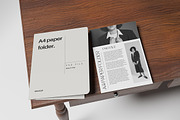 A4 paper folder mockup, an Advertising Mockup by Twins_studio926 (Thumbnail 3 of 5)