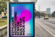 Warsaw Citylight Ad Bus Stop 10, an Advertising Mockup by Graphic Shelter (Thumbnail 3 of 5)