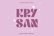 Krysan - Display Serif Font, a Serif Font by Pikgura (Thumbnail 1 of 9)
