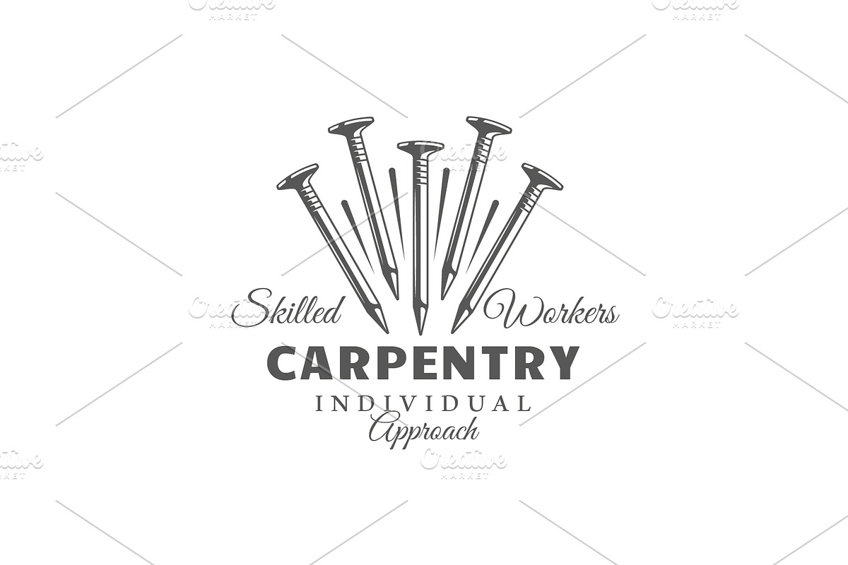 18 Modern Carpentry Logos Templates, a Branding & Logo Template by Art Design (Photo 25 of 26)