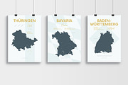 German States Maps | Poster, an Illustration by MaximGertsen (Thumbnail 5 of 10)