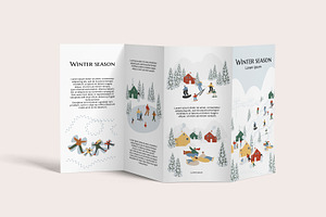 Winter Activities Illustration