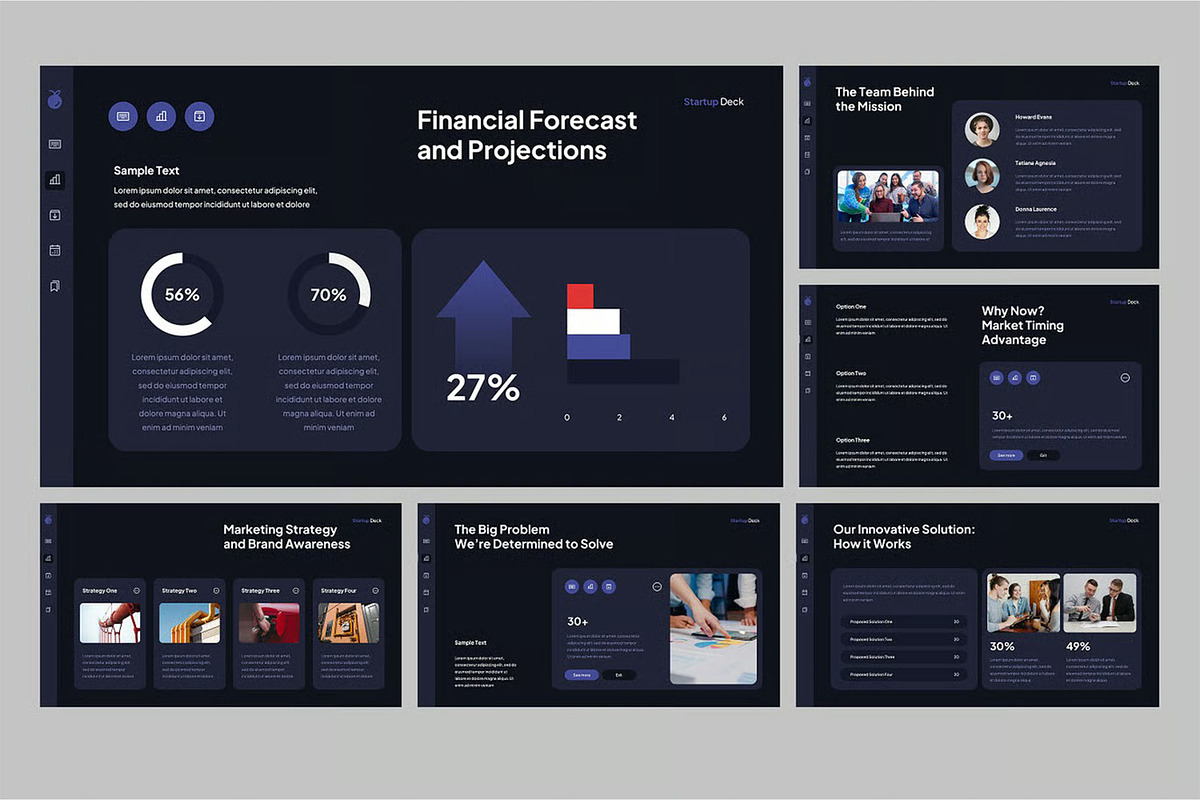 Startup Deck Powerpoint Templates, a Presentation Template by Fit-tee (Photo 3 of 4)