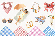 Mediterranean Summer Clipart Bundle, a Person Illustration by PaintPixelCo (Thumbnail 6 of 15)