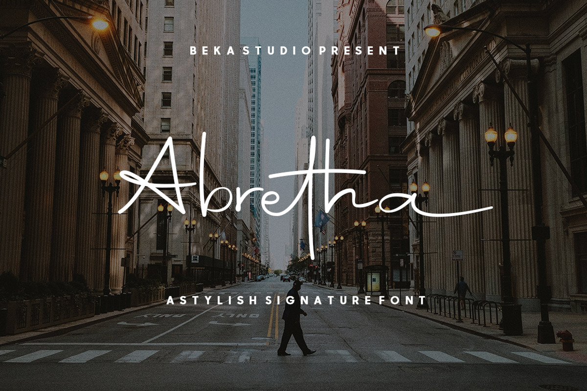 Abretha Elegant Fonts, a Script Font by Beka Studio (Photo 1 of 10)