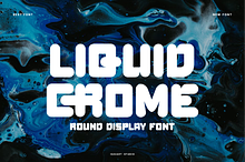 Liquid Crome - Round Font
