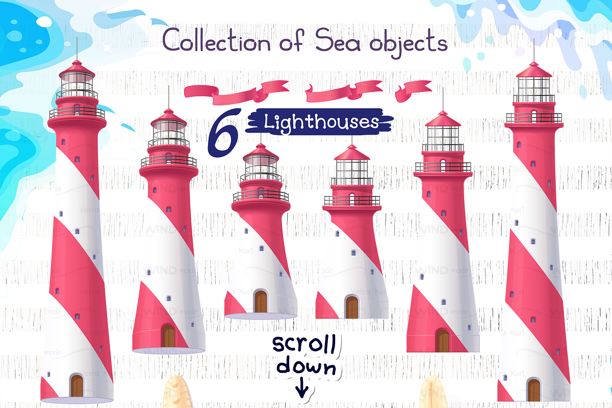 vector SET Sea dream, an Animal Illustration by WINDmade (Photo 2 of 10)