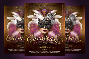 Carnival Mask Party Flyer