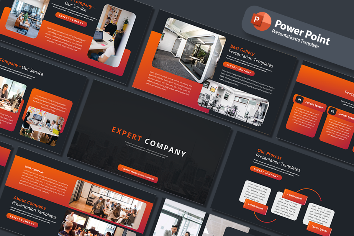 EXPERT COMPANY - PowerPoint Template, a Presentation Template by artchiles_design (Photo 1 of 4)