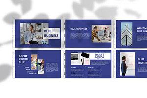 BLUE BUSINESS - Powerpoint