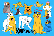 Retriever, an Animal Illustration by Alena (Thumbnail 1 of 4)