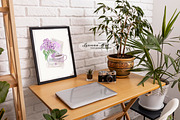 Lilac Watercolor Clipart Set, a Seasonal Illustration by Leonaa art (Thumbnail 8 of 8)