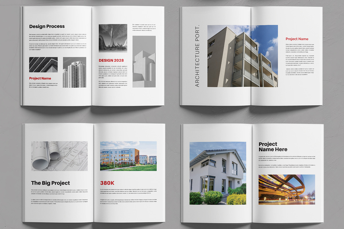 Architecture Portfolio Template, a Magazine Template by MightyDesign (Photo 3 of 6)