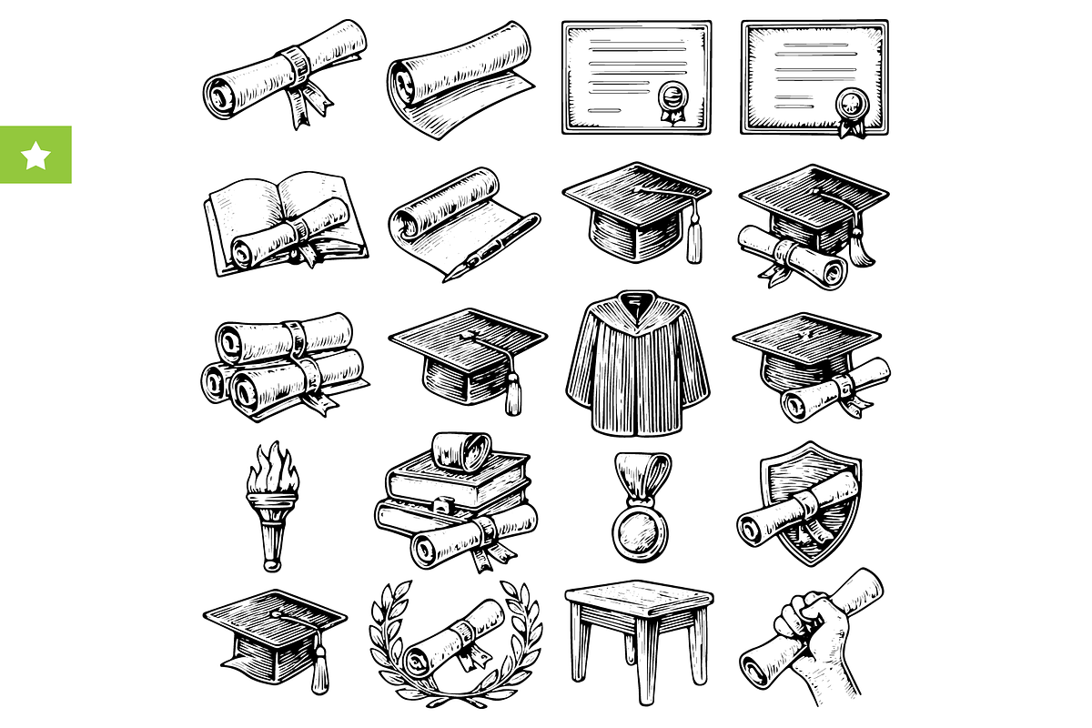 Graduation Set for Education Design, an Object Graphic by RT Studio