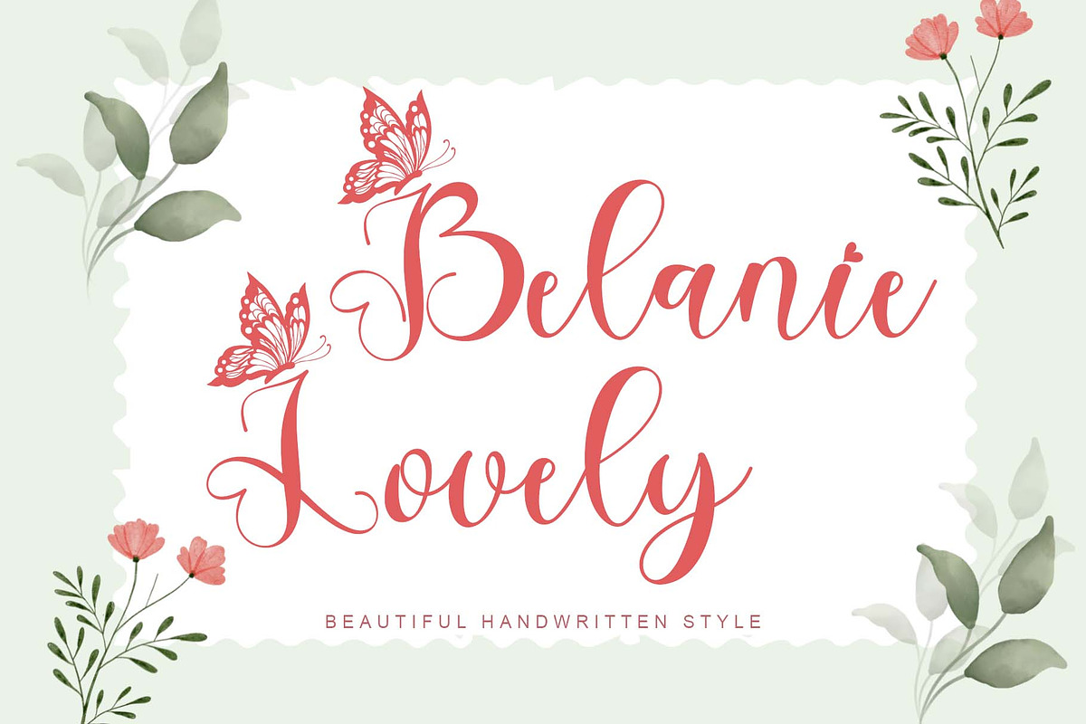 Belanie Lovely, a Handwritten Font by Yoga Letter (Photo 1 of 6)