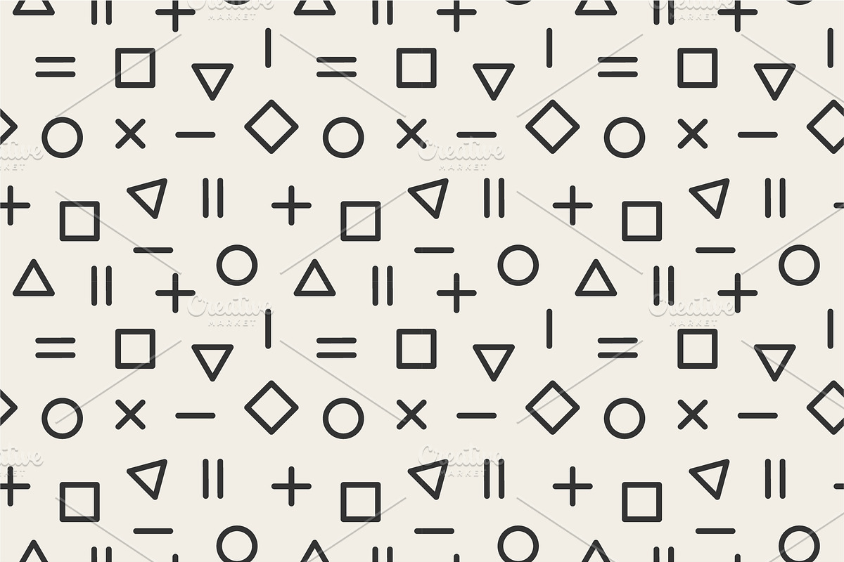 Trendy seamless hipster 90s patterns, a Pattern Graphic by ExpressShop (Photo 8 of 11)