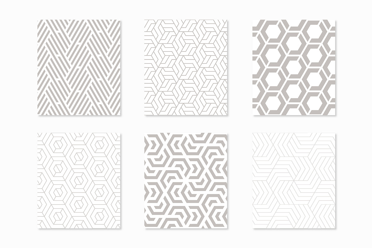 Straight Seamless Patterns Bundle, a Pattern Graphic by Curly_Pat (Photo 4 of 9)