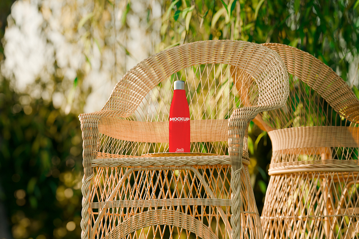 Milk Bottle Tumbler Mockup Arbor, a Cups & Container Mockup by Banana Mockups (Photo 6 of 6)