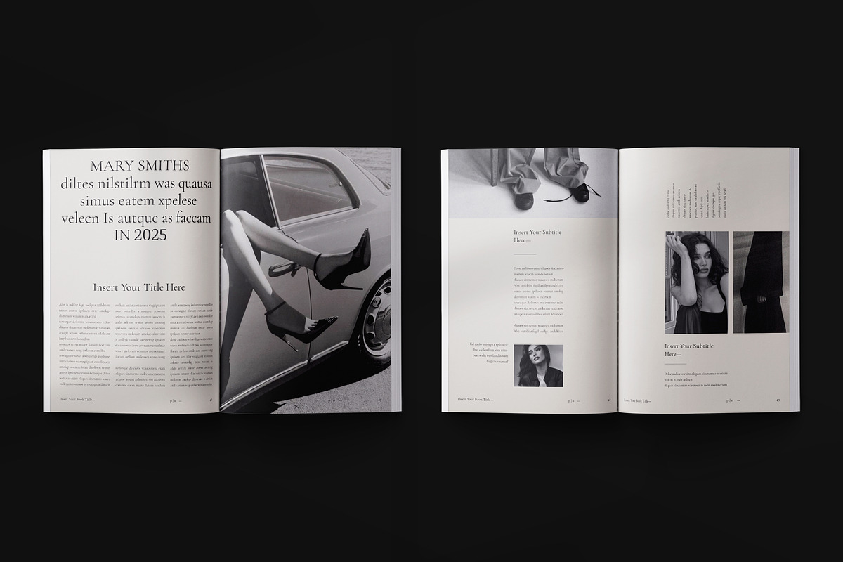 Book Layout & Magazine Template, a Brochure Template by Olion Lora (Photo 17 of 24)