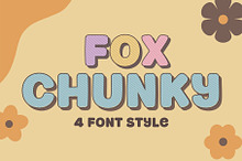 Fox Chunky : 4 Font Style