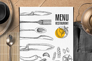 FREE! Trifold + Food Menu Template, a Brochure Template by BarcelonaShop (Thumbnail 3 of 5)