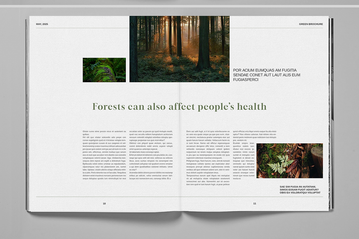 Deep Green Nature Brochure Template, a Brochure Template by Boris Cupac (Photo 3 of 7)
