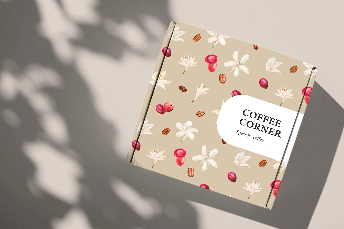 Coffee Corner watercolor, a Food Illustration by Volha Studio (Photo 9 of 11)